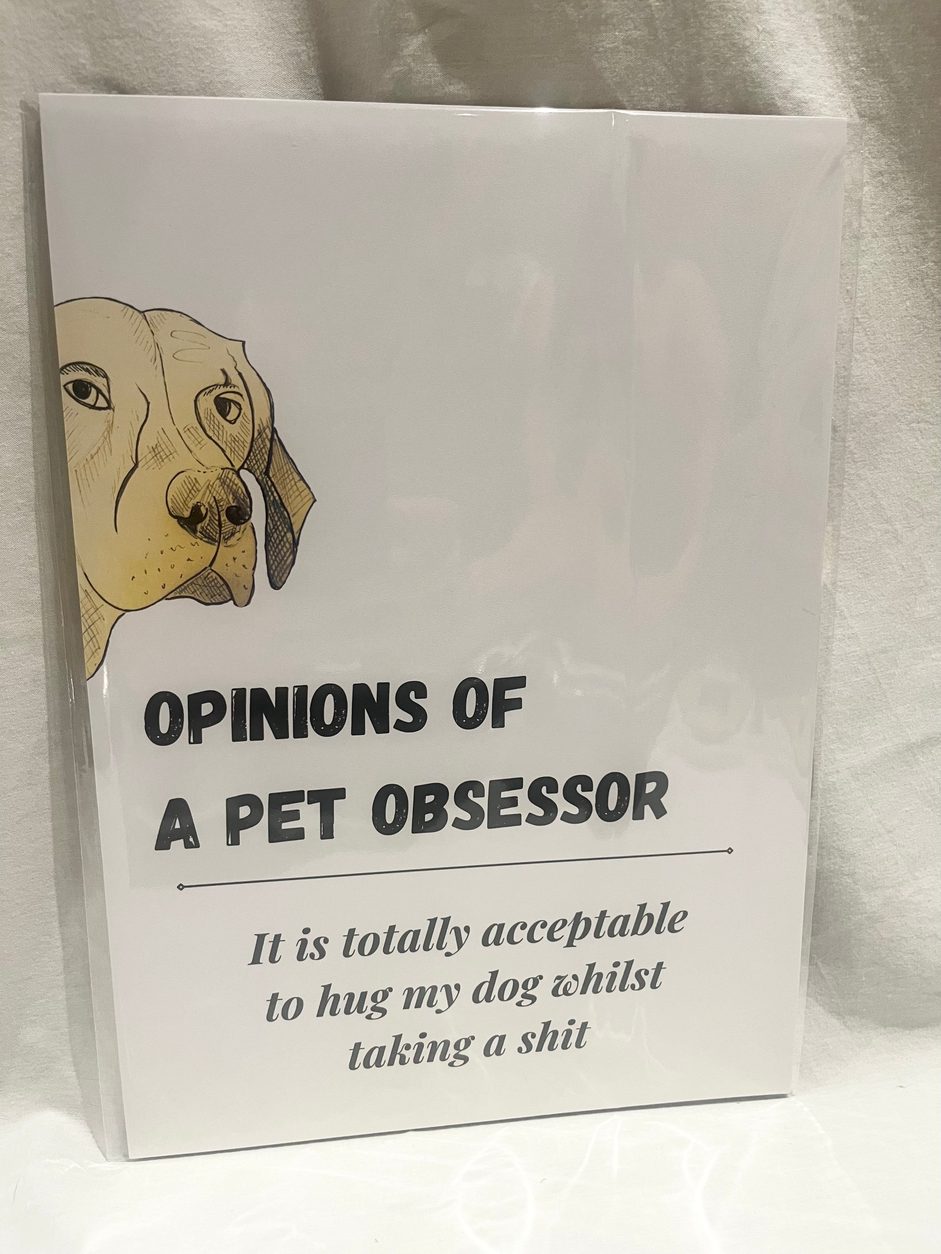 "Opinions of a Pet Obsessor: totally acceptable" A4 Print