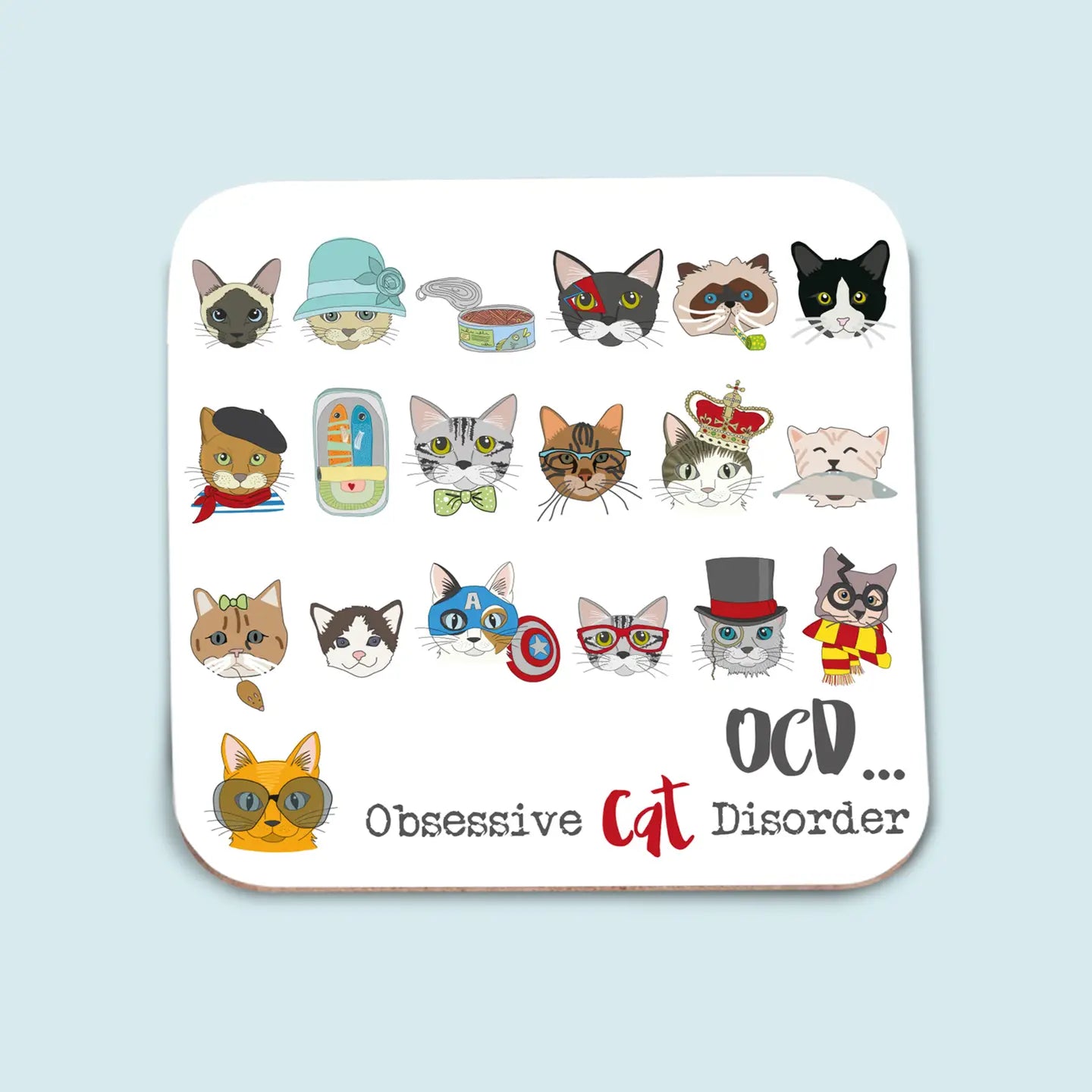 OCD (Obsessive Cat Disorder) Coasters