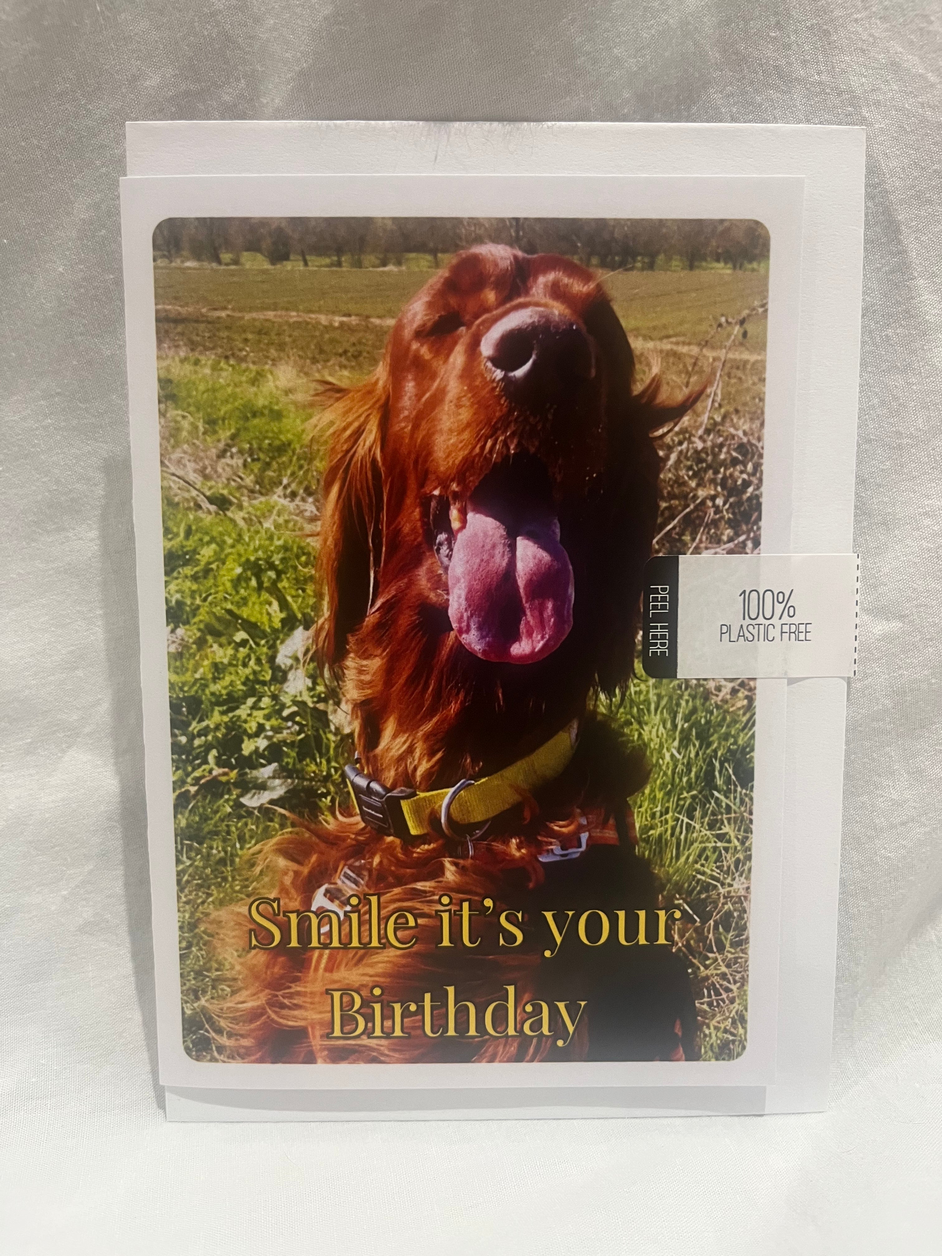 "Smile it's your birthday" greetings card