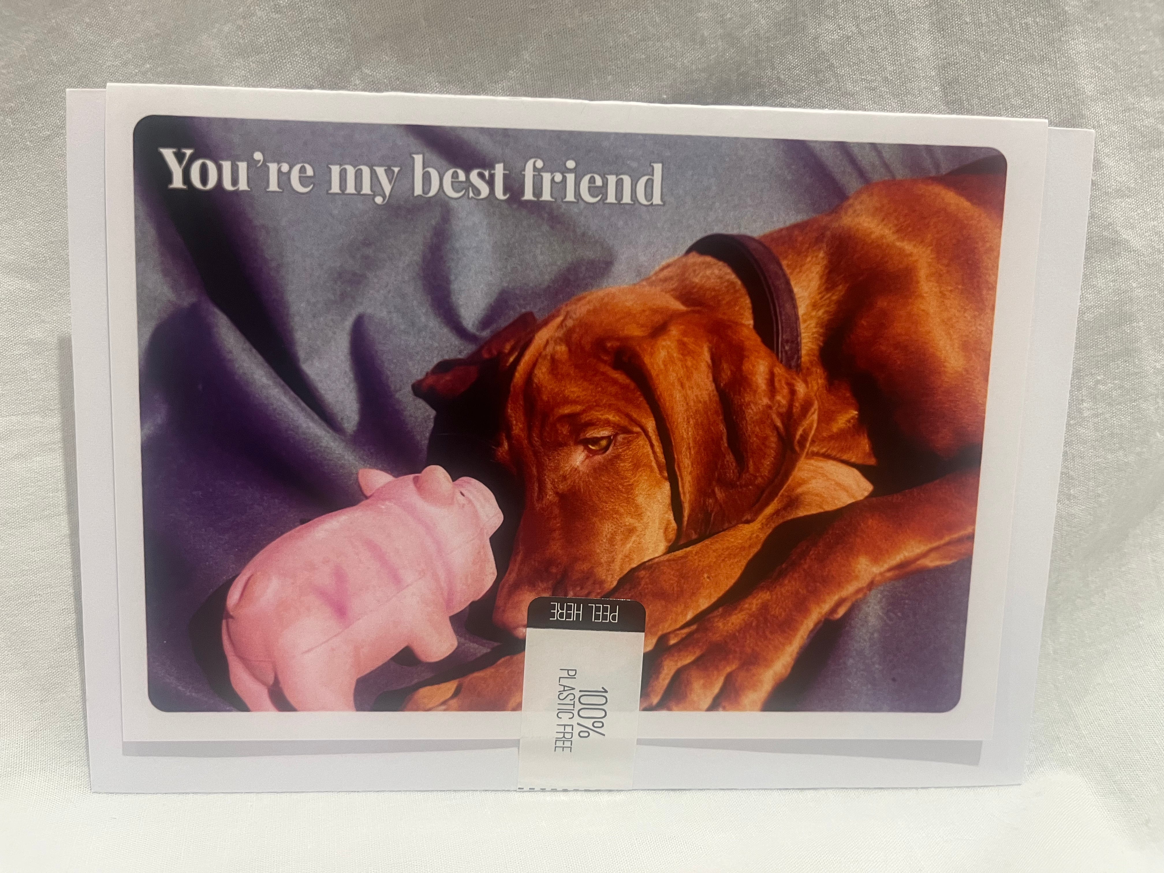 "You're my best friend" greetings card