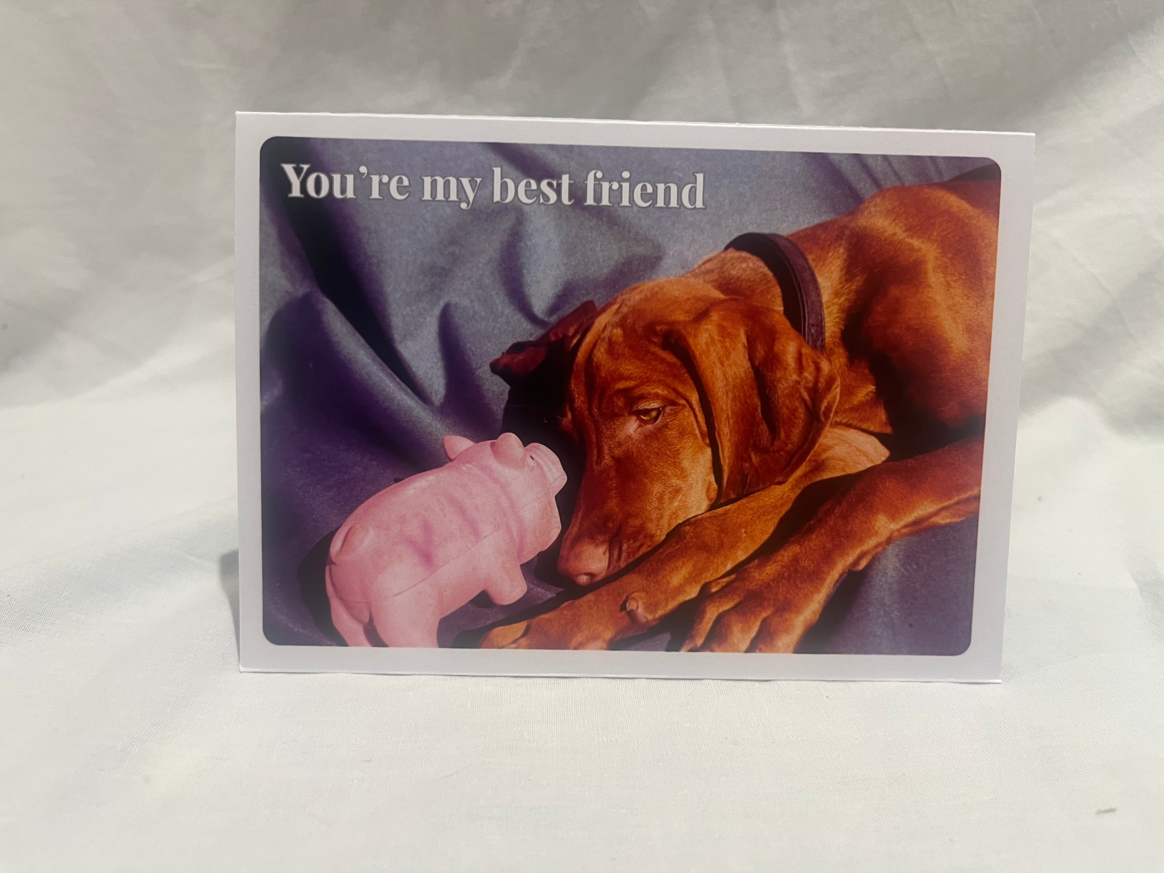 "You're my best friend" greetings card
