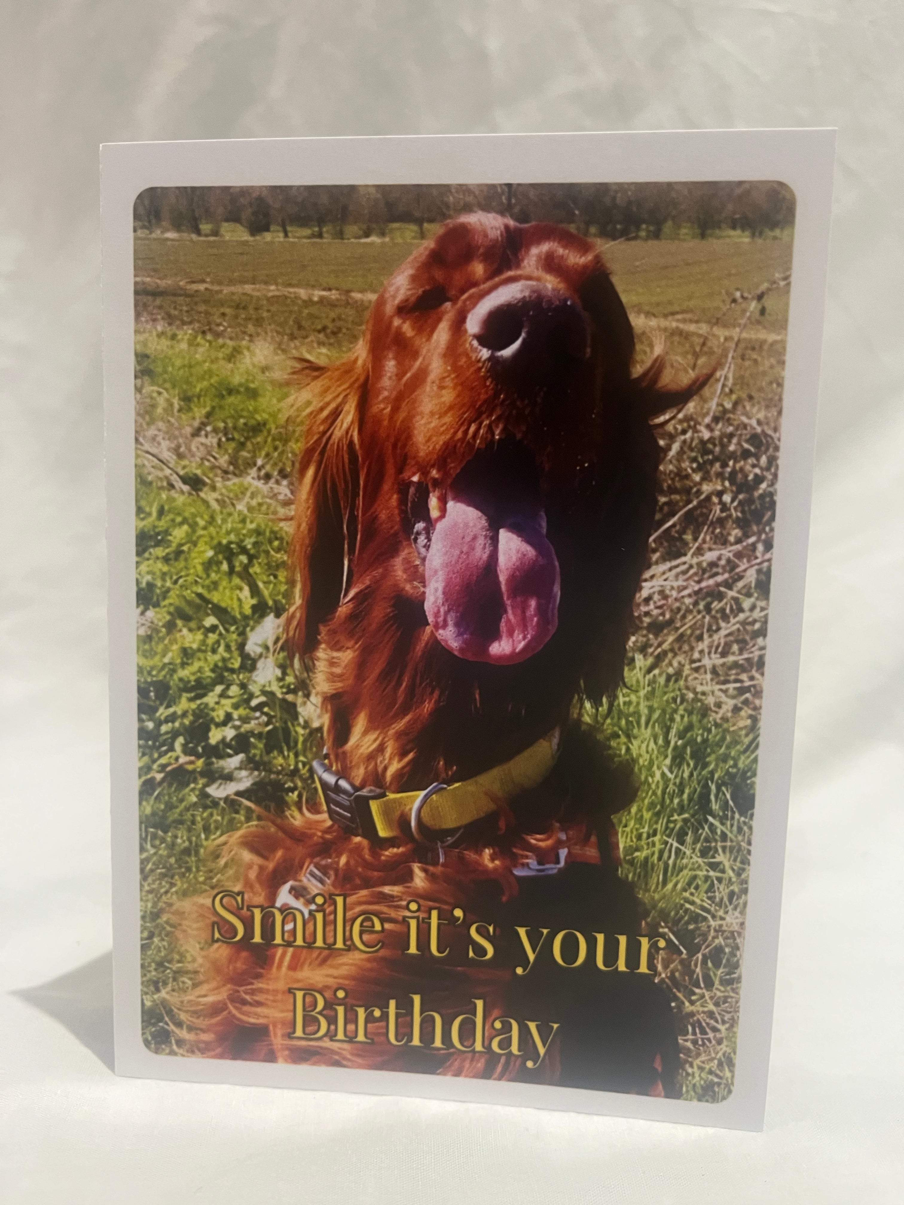 "Smile it's your birthday" greetings card